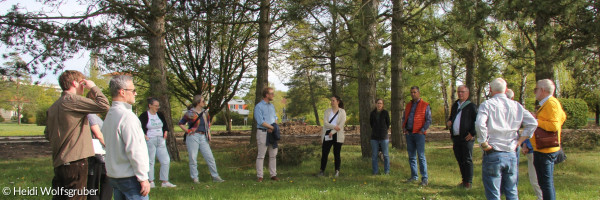 Gruppe vor Baumhain