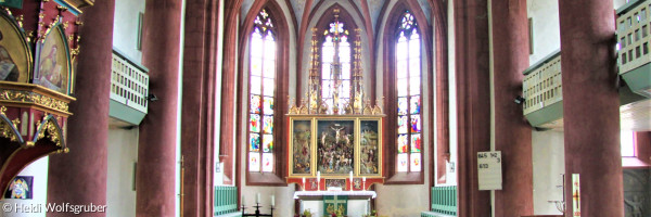 Chorraum der Evang Stadtkirche Neustadt Aisch