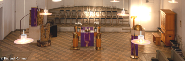 Kirchen - Stadtkirche Uffenheim Innenraum Querformat