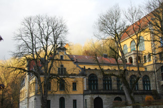 Wildbad mit Bäume ohne Blätter