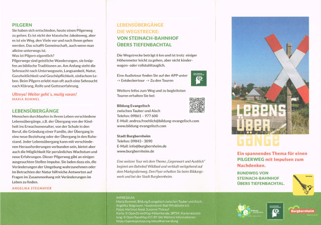 Titelseite Flyer mit Andreaskreuz